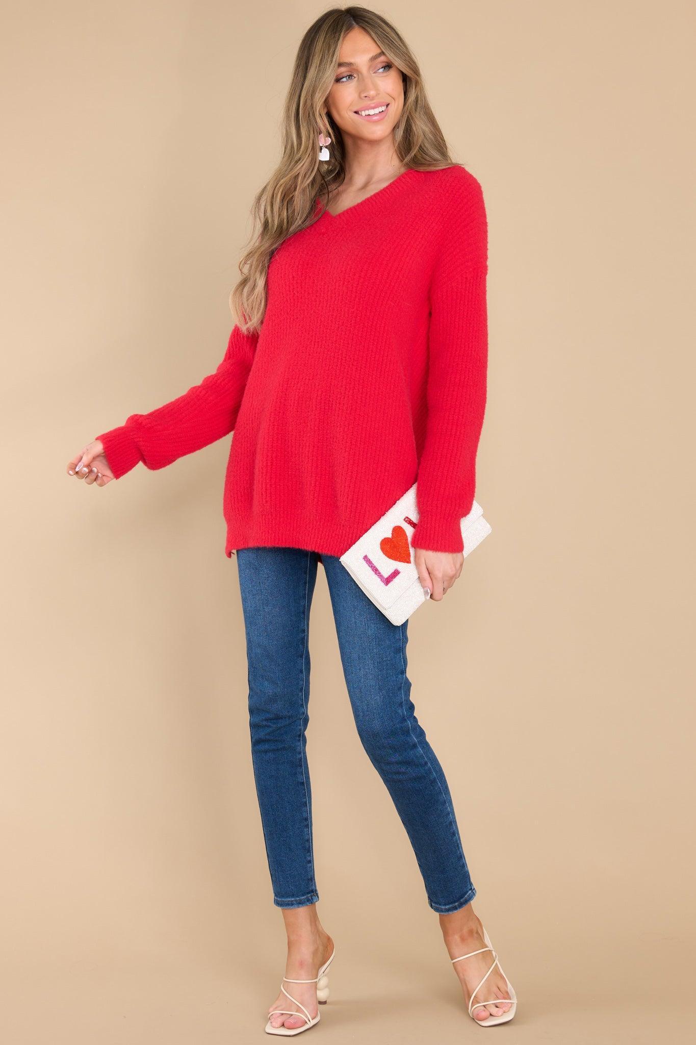 Fable Any Day Now Red Sweater Product Image