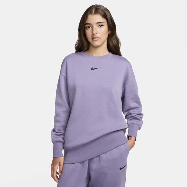 Womens Nike Sportswear Phoenix Fleece Oversized Crew-Neck Sweatshirt Product Image