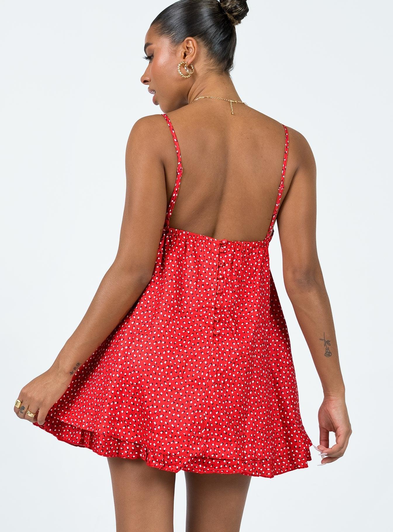 Empress Of Love Mini Dress Red Product Image