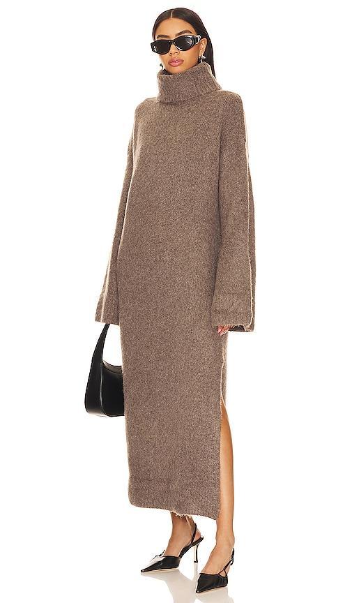 SNDYS Willow Sweater Dress in Grey. Size L, M, XL, XS, XXL. Product Image