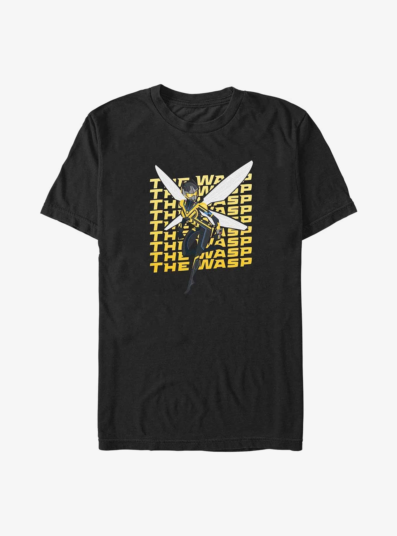 Marvel Ant-Man and the Wasp: Quantumania Wasp Text Wall Big & Tall T-Shirt Product Image