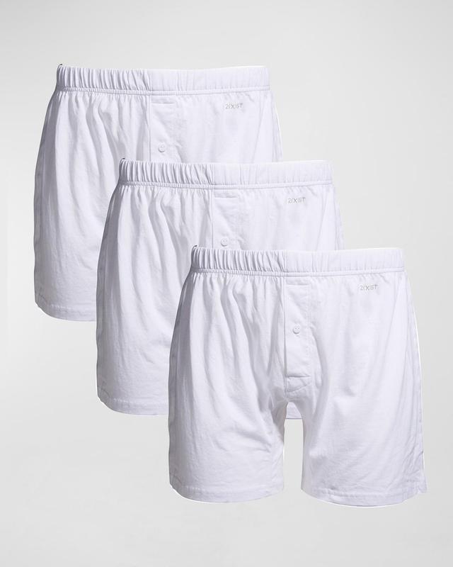 2(X)IST 3-Pack Pima Cotton Knit Boxer Men's Underwear Product Image