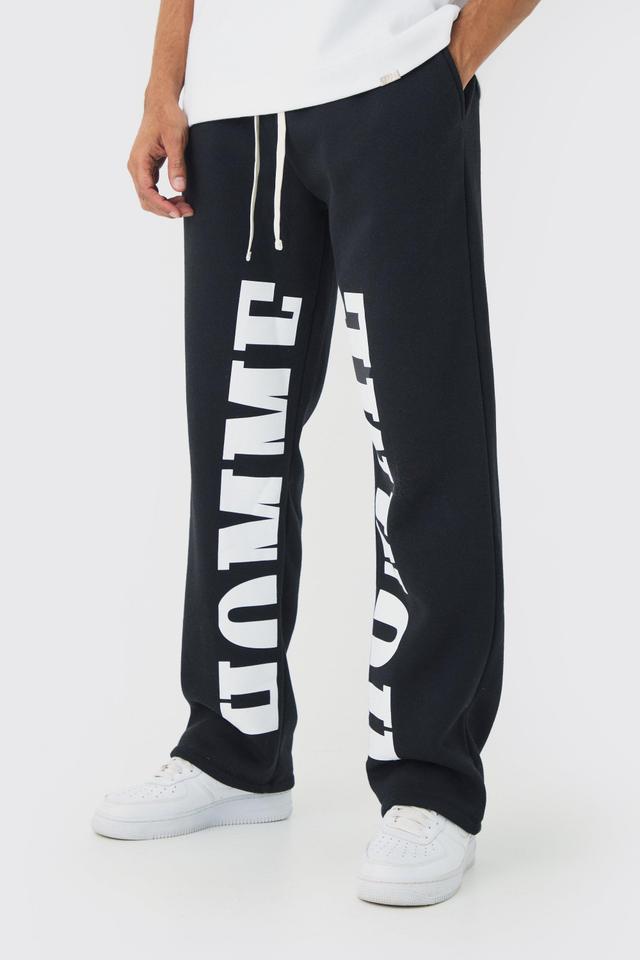 Relaxed Fit Homme Gusset Sweatpants | boohooMAN USA Product Image