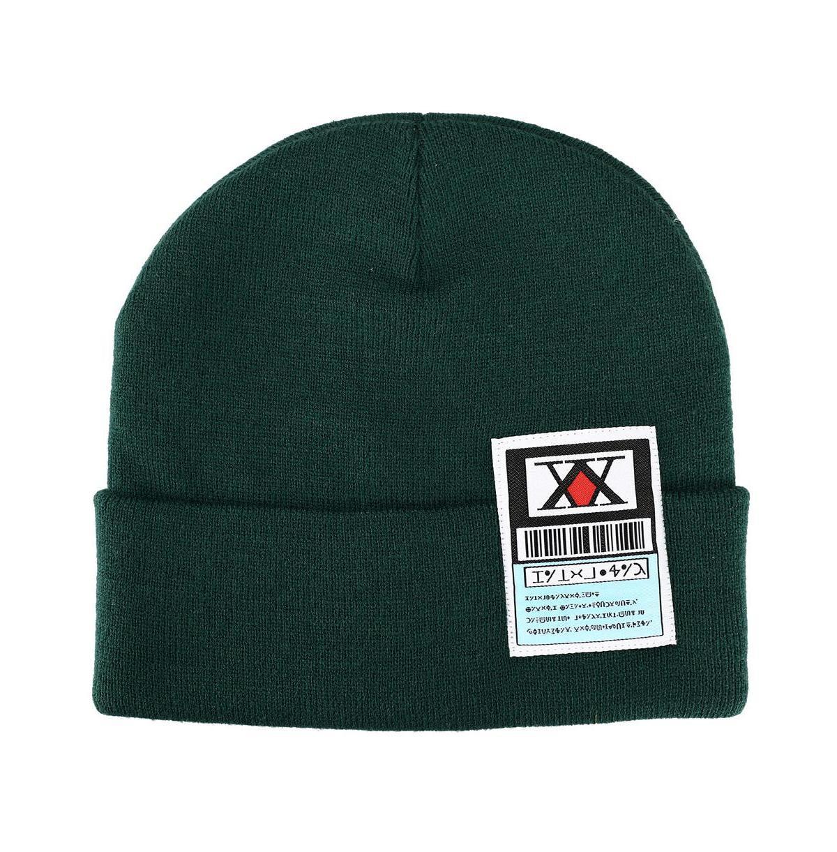 Hunter x Hunter Mens Ribbed Knitted Green Beanie Hat Product Image