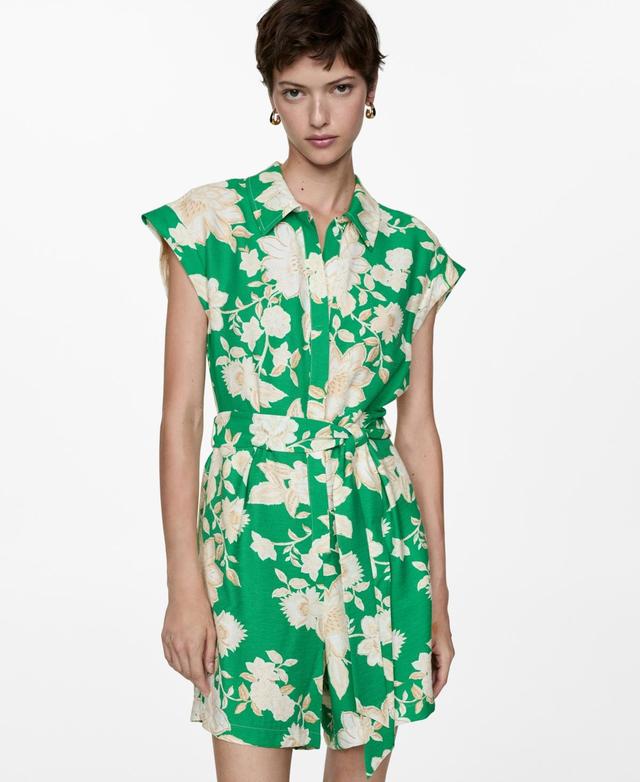 Women's Tropical Print Playsuit Product Image