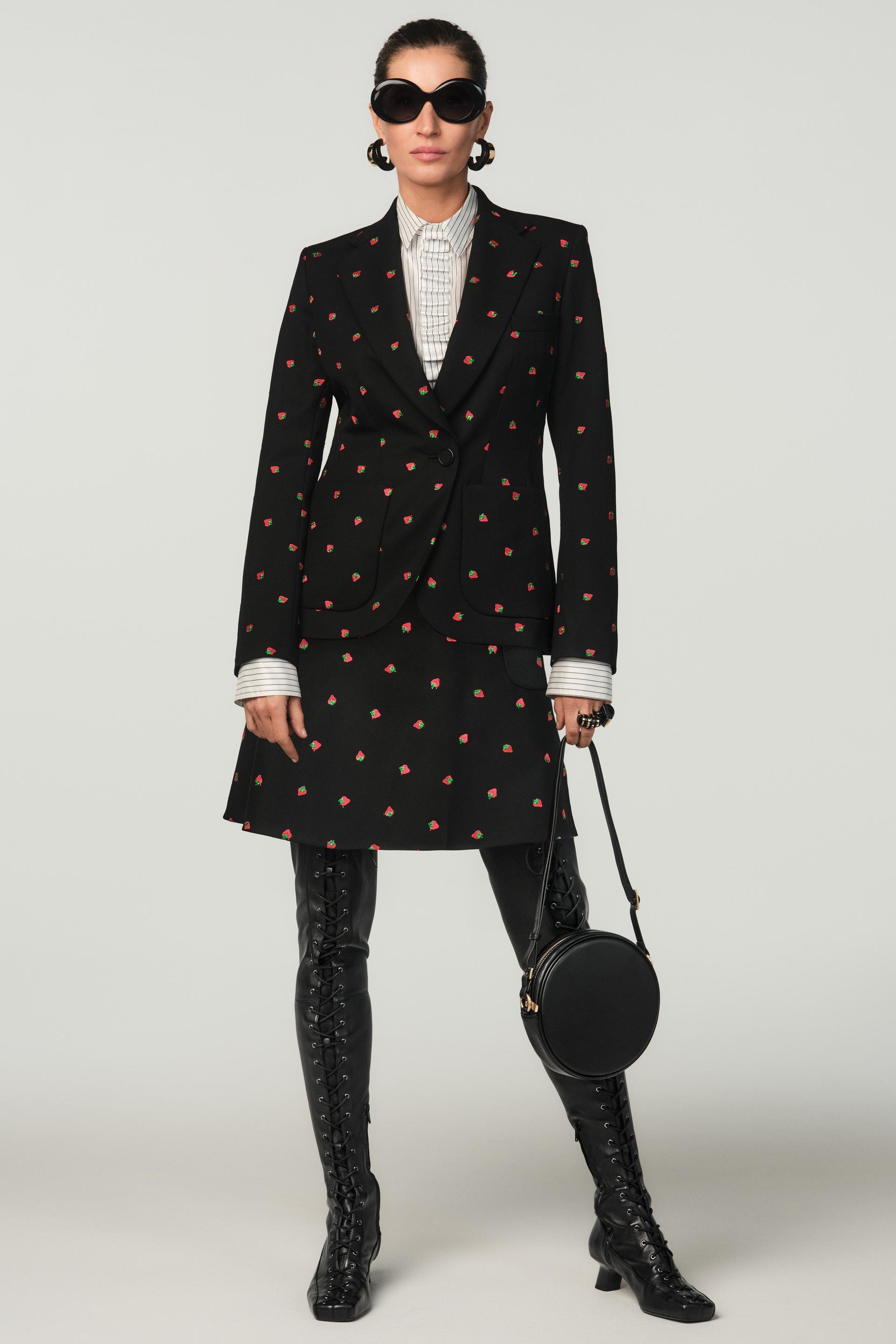 WOOL BLEND STRAWBERRY SKIRT X STEFANO PILATI product image