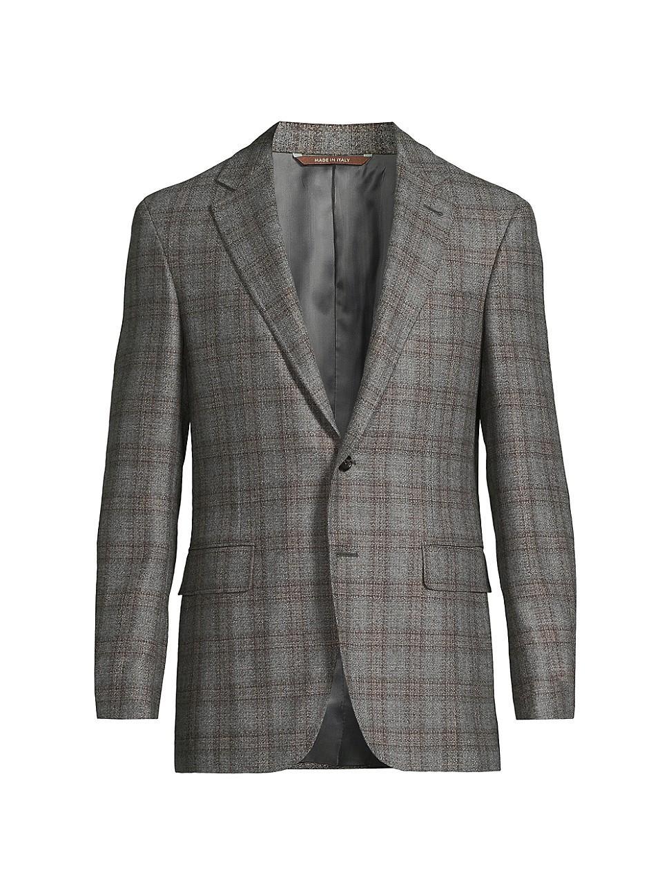 Mens Kei Large Plaid Wool Sportcoat Product Image