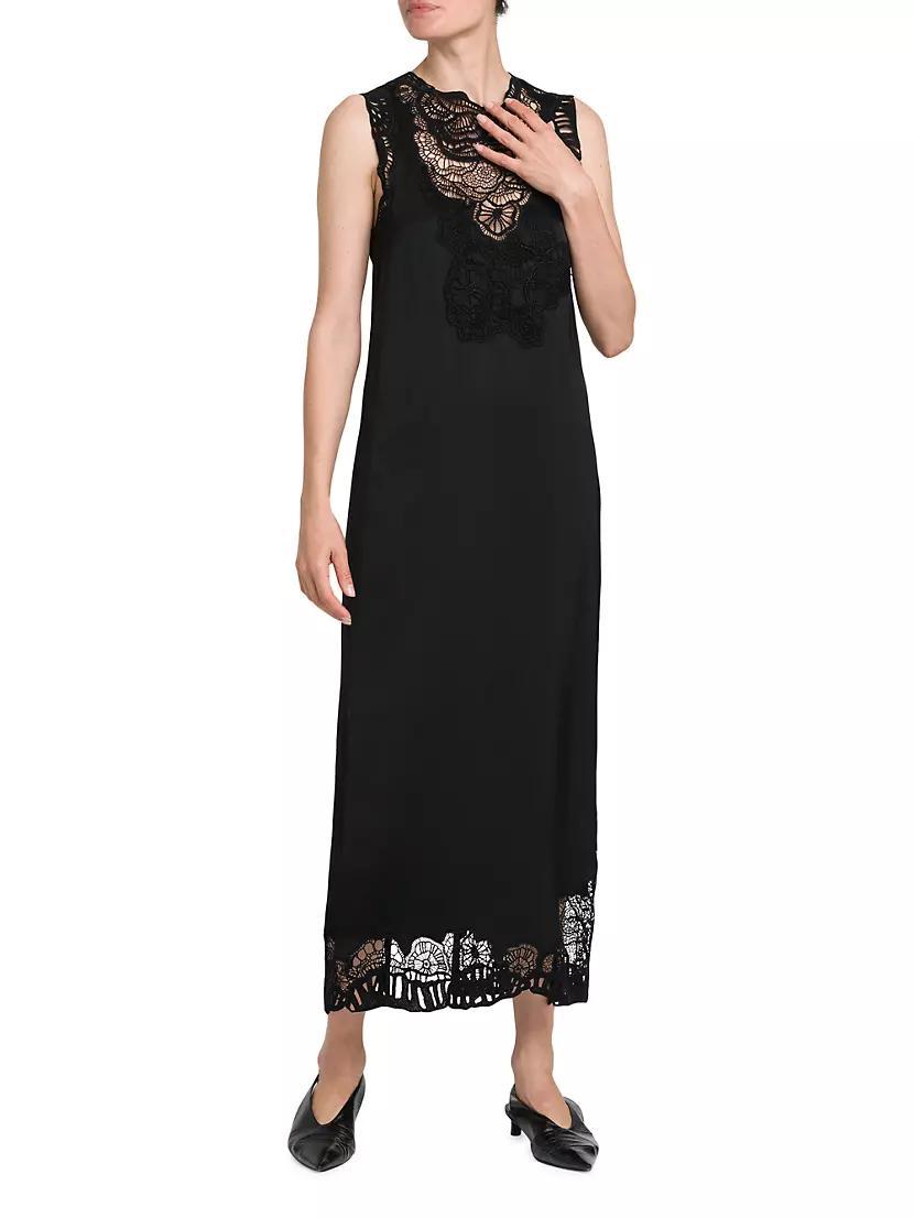 Lace Shift Maxi Dress Product Image