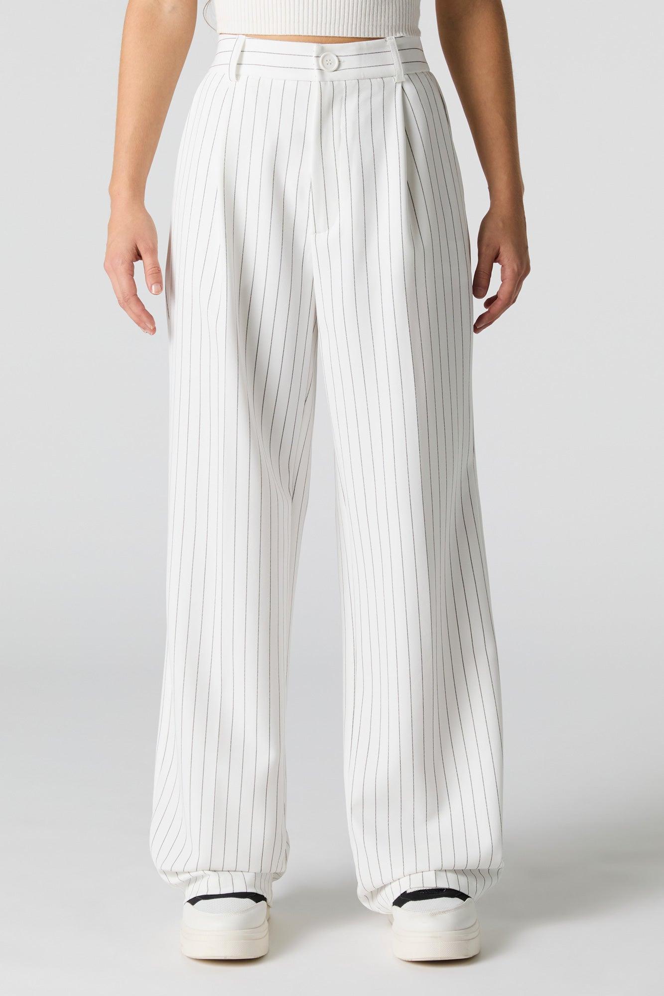 Elastic Waist Wide Leg Dress Pant Female Product Image