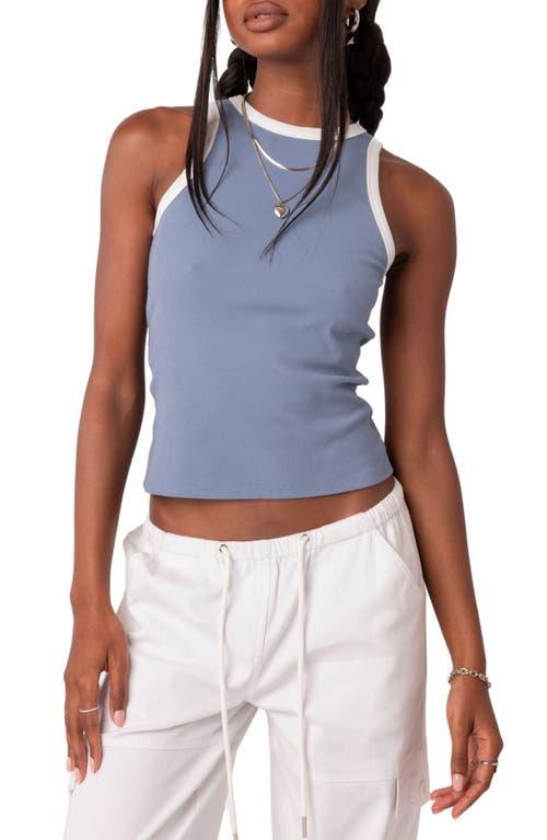 Edikted Womens Contrast Ribbed Tank Top Product Image