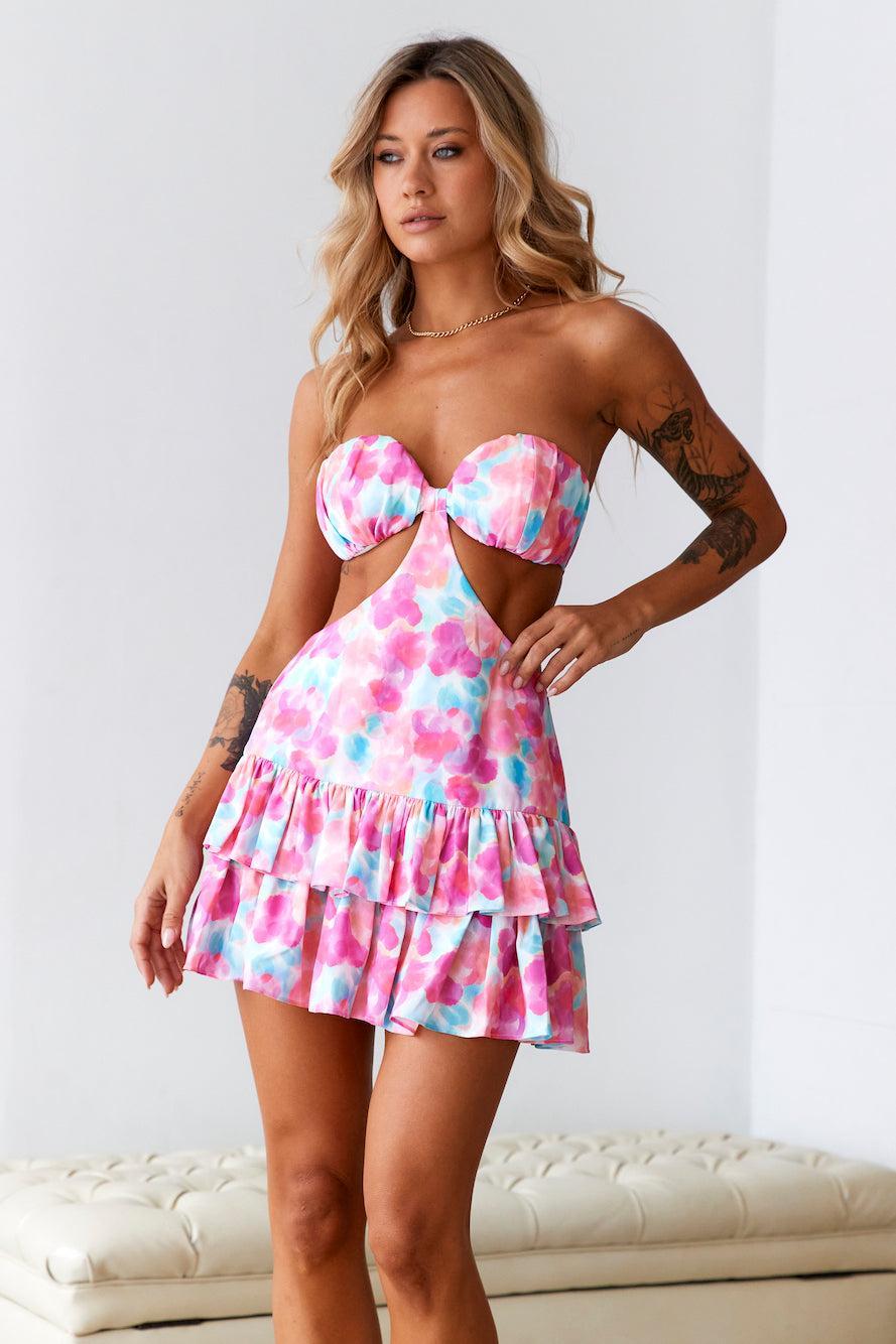 HELLO MOLLY A Kodak Moment Mini Dress Multi  Product Image