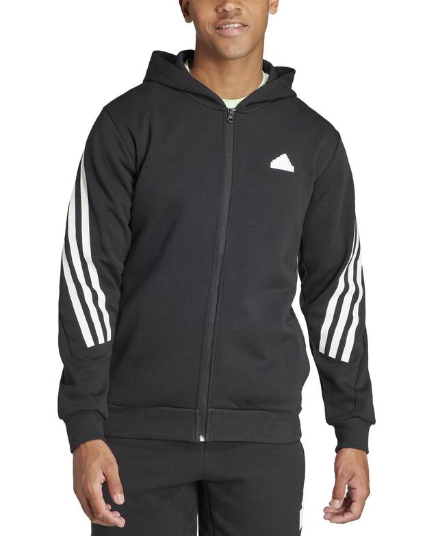 Adidas Mens Essentials Fleece 3-Stripe Full Zip Hoodie Product Image