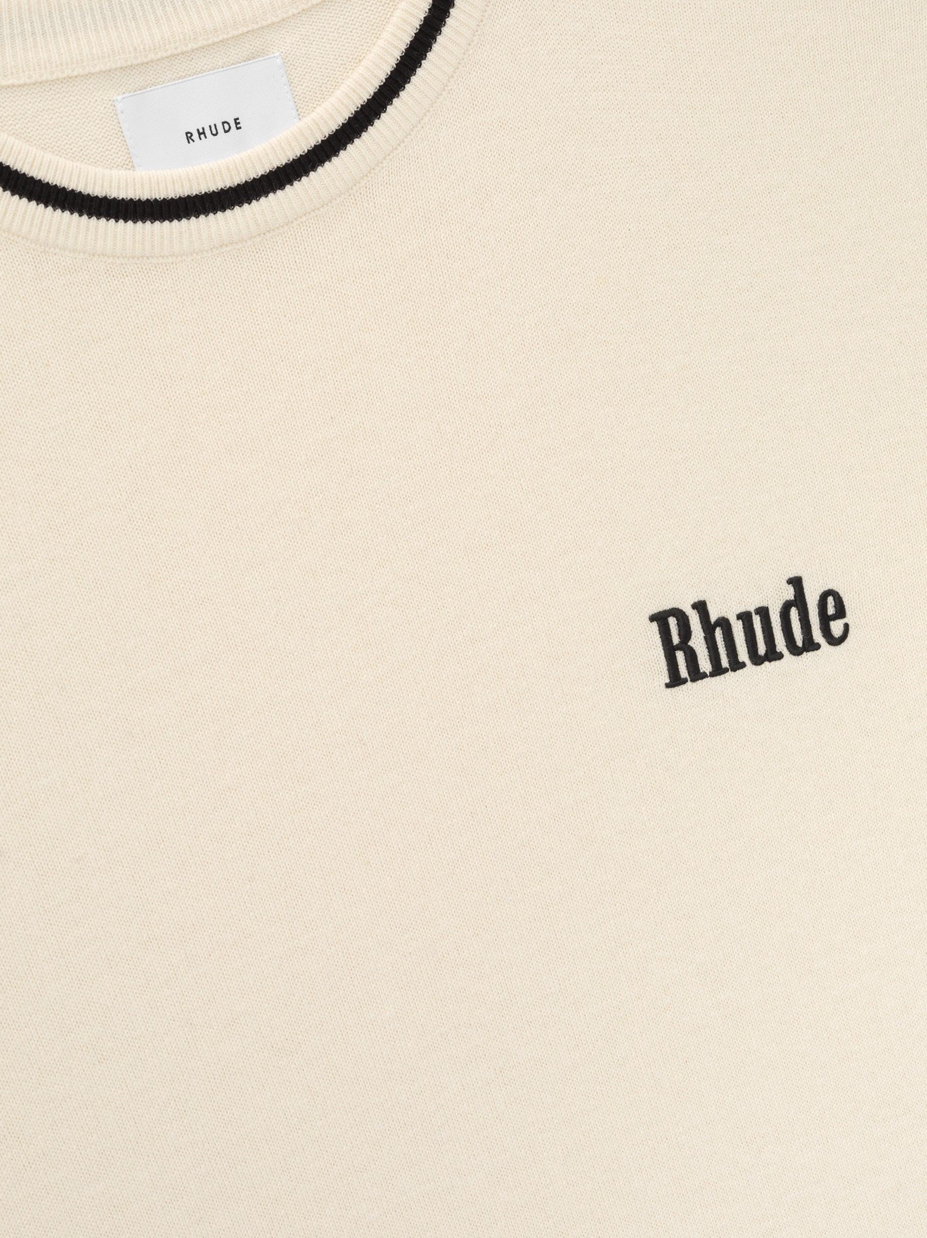 RHUDE LOGO KNIT TEE Male Product Image