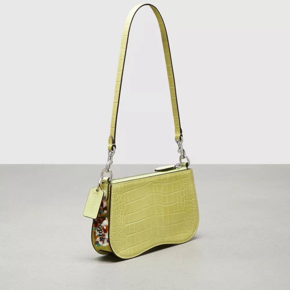 Wavy Baguette Bag In Croc Embossed Coachtopia Leather Product Image