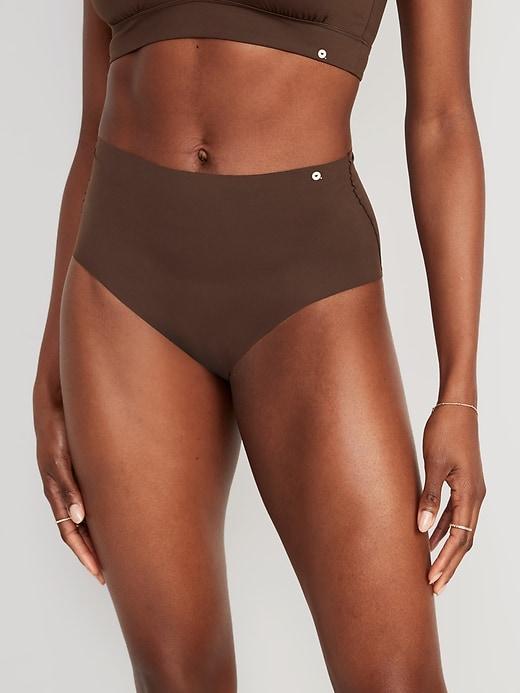 High-Waisted No-Show Brief Underwear Product Image