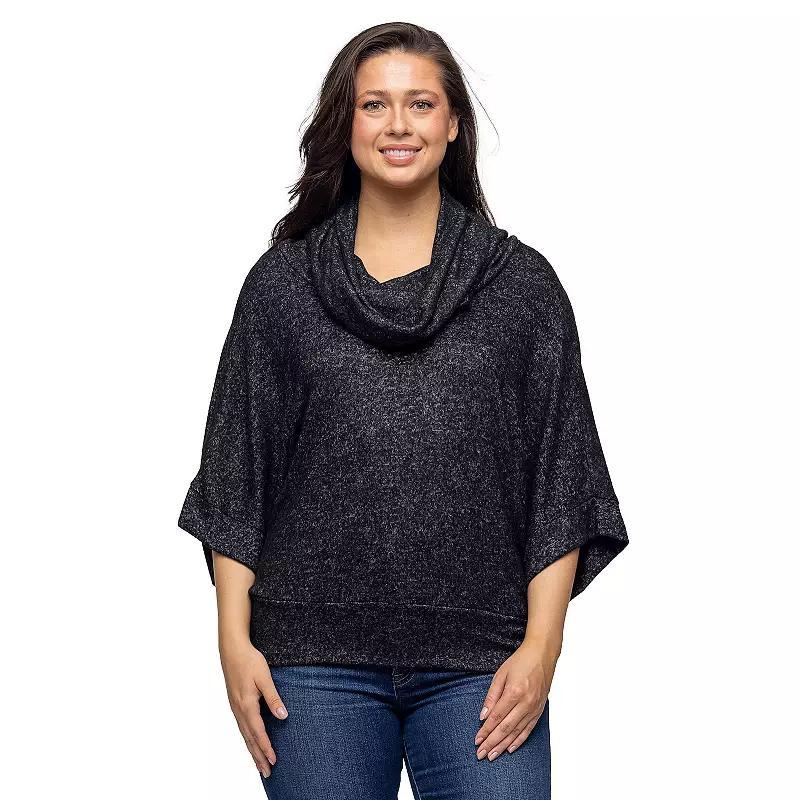 Womens 24Seven Comfort Apparel Cowl Neck Sweater Top Product Image