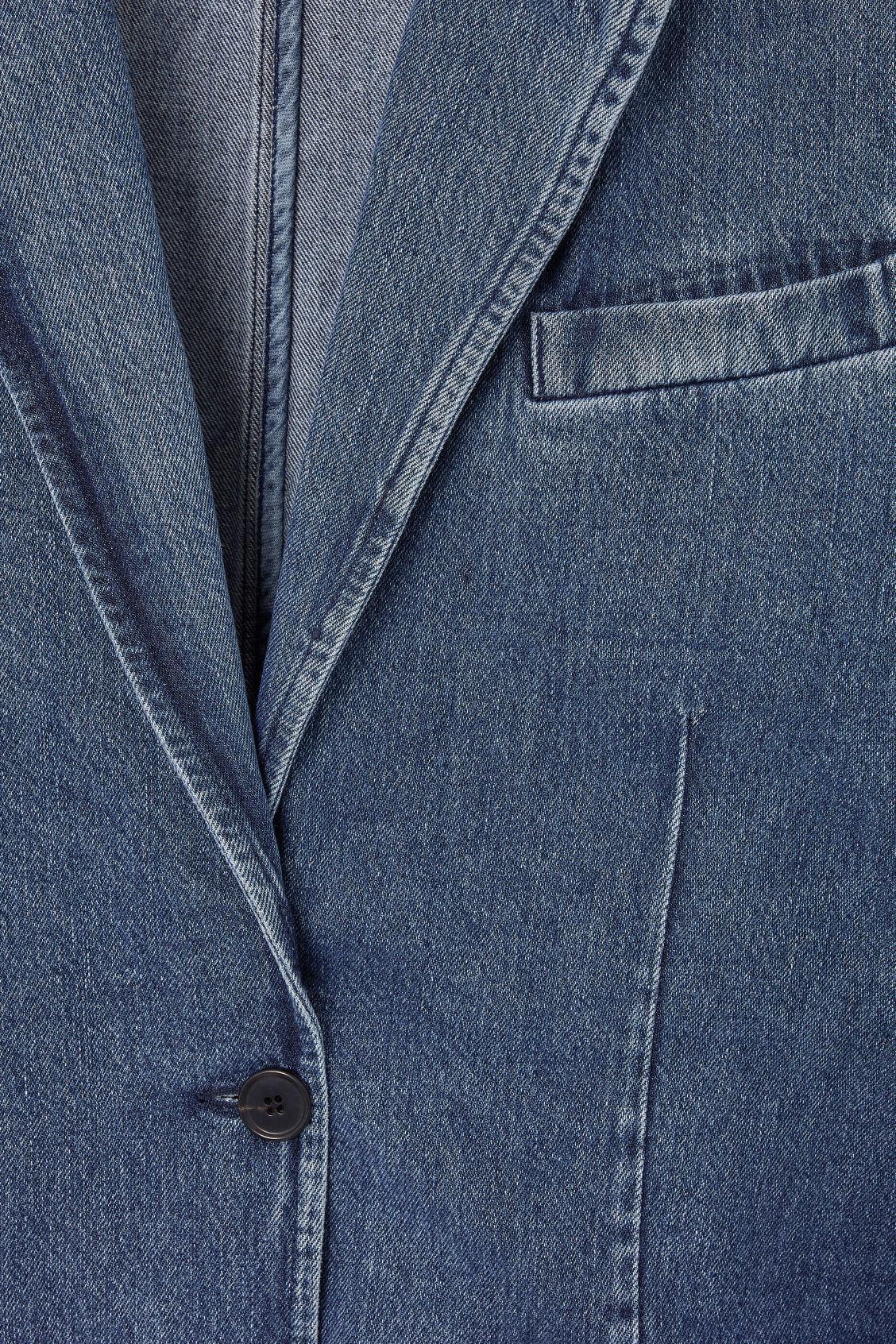 SINGLE-BREASTED DENIM BLAZER Product Image