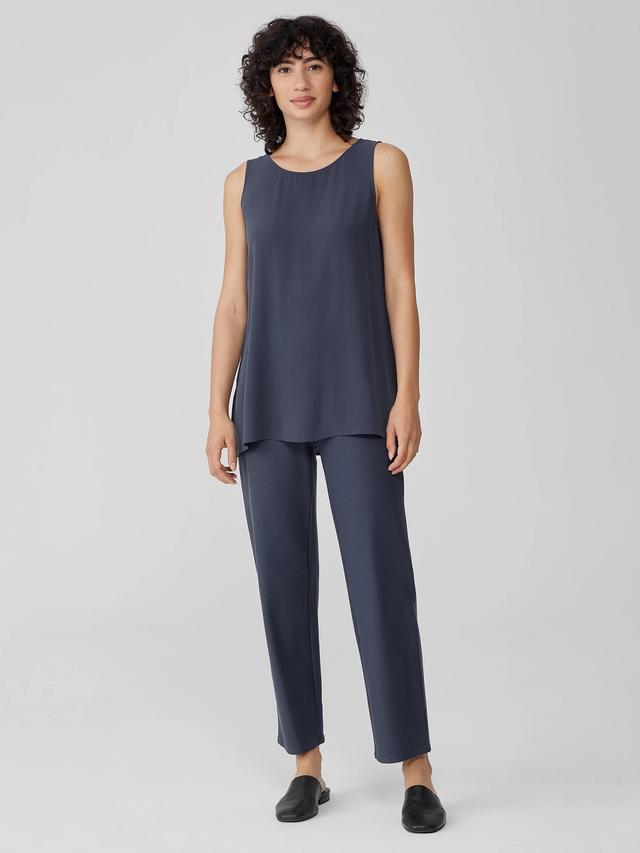 EILEEN FISHER Washable Stretch Crepe Straight Pantfemale Product Image