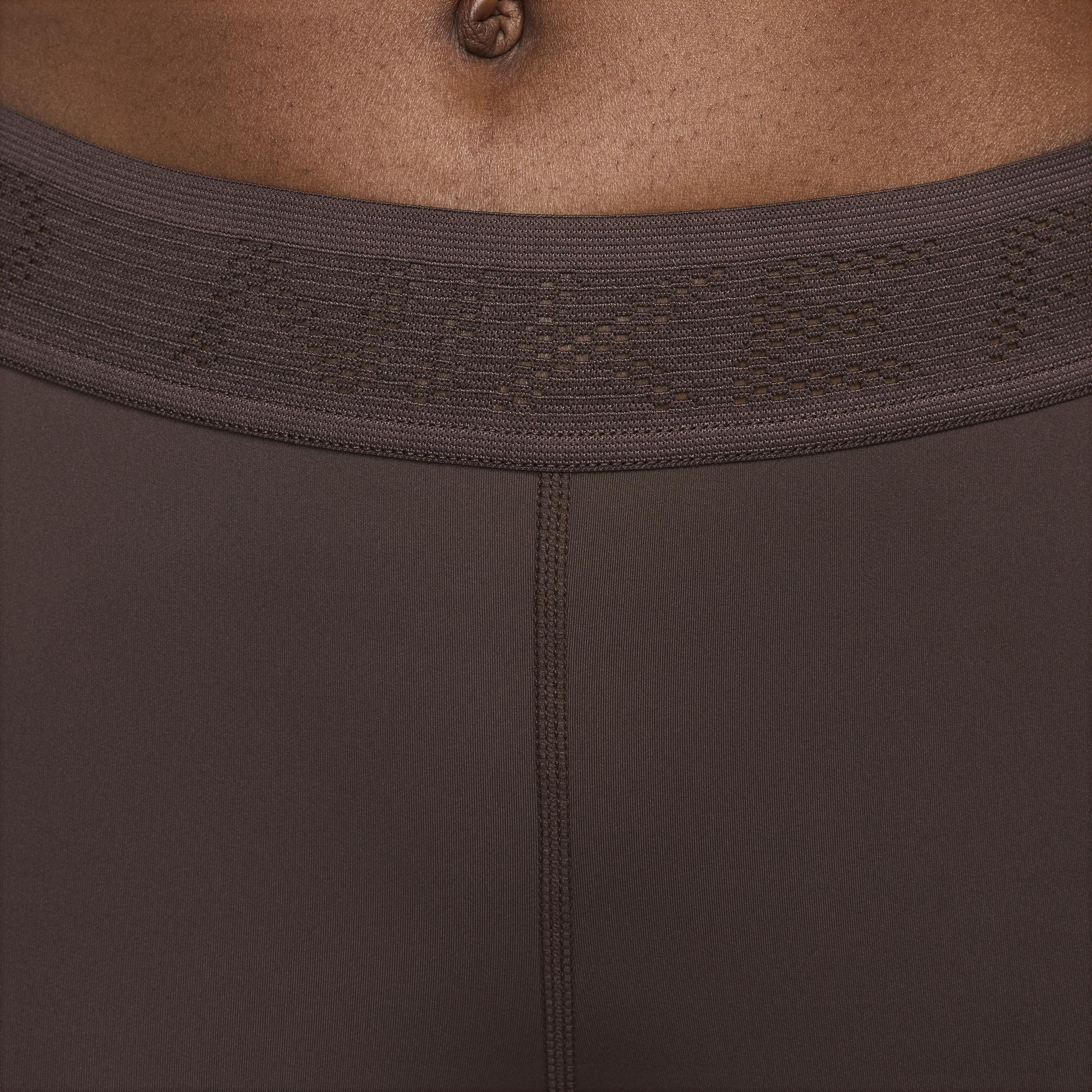 Womens Nike Pro Mid-Rise 7/8 Mesh-Paneled Leggings Product Image