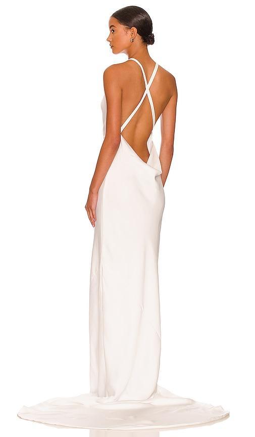 Norma Kamali Cross Back Bias Gown Size M, XL. Product Image