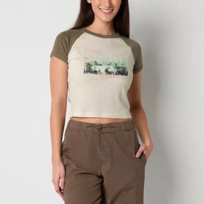 Arizona Womens Juniors Crew Neck Short Sleeve T-Shirt Product Image