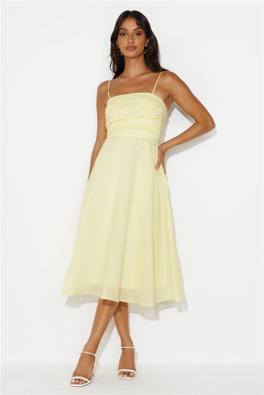 Perfect Wonderland Midi Dress Yellow product image