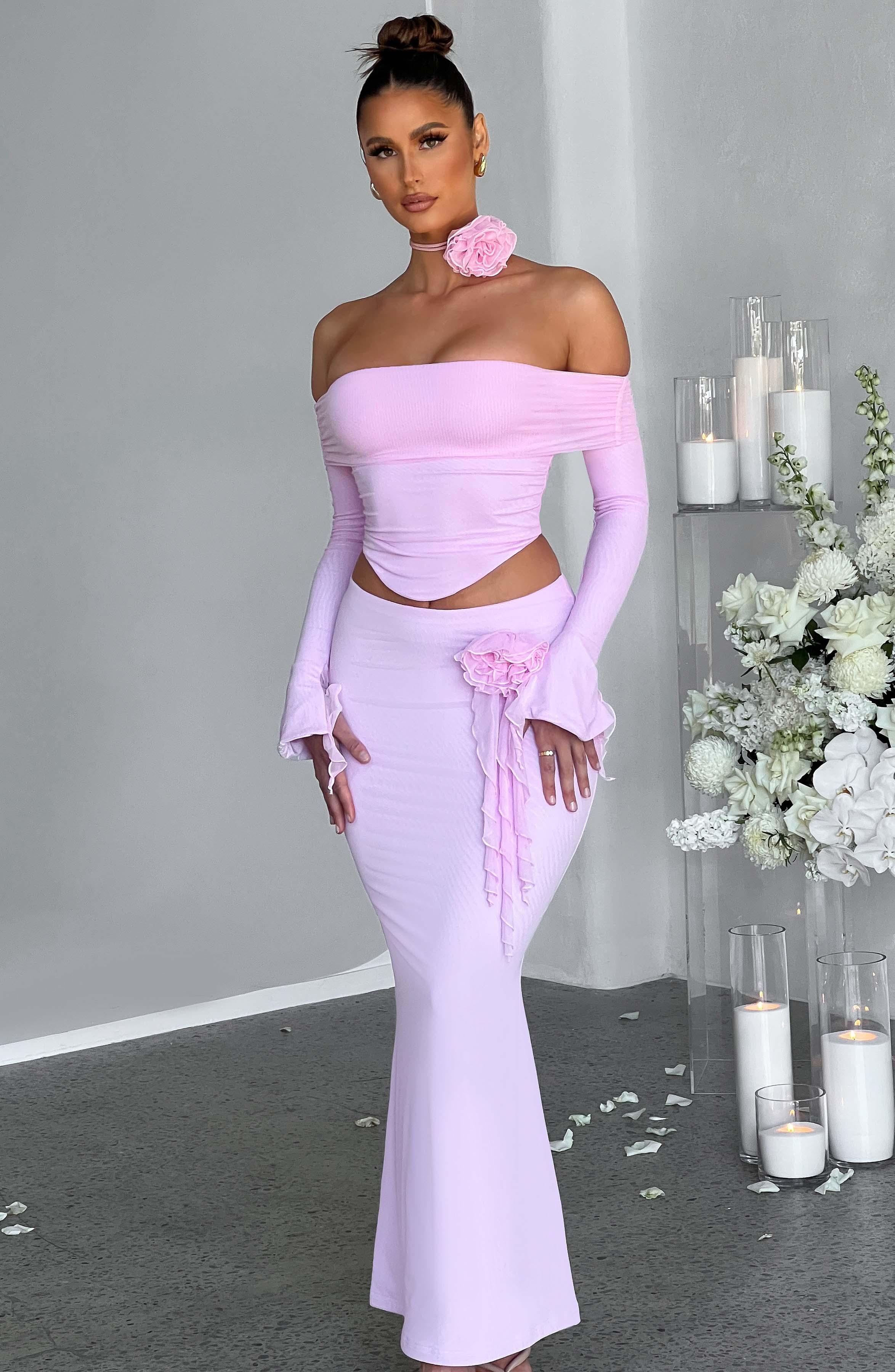 Deema Maxi Skirt - Pink Product Image