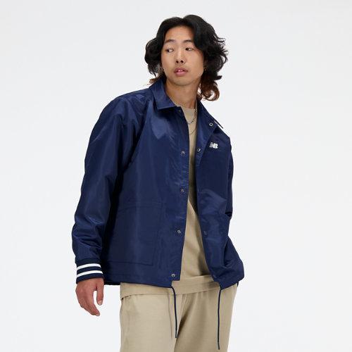 New Balance Mens New Balance Greatest Hits Coaches Jacket - Mens Navy/White Product Image