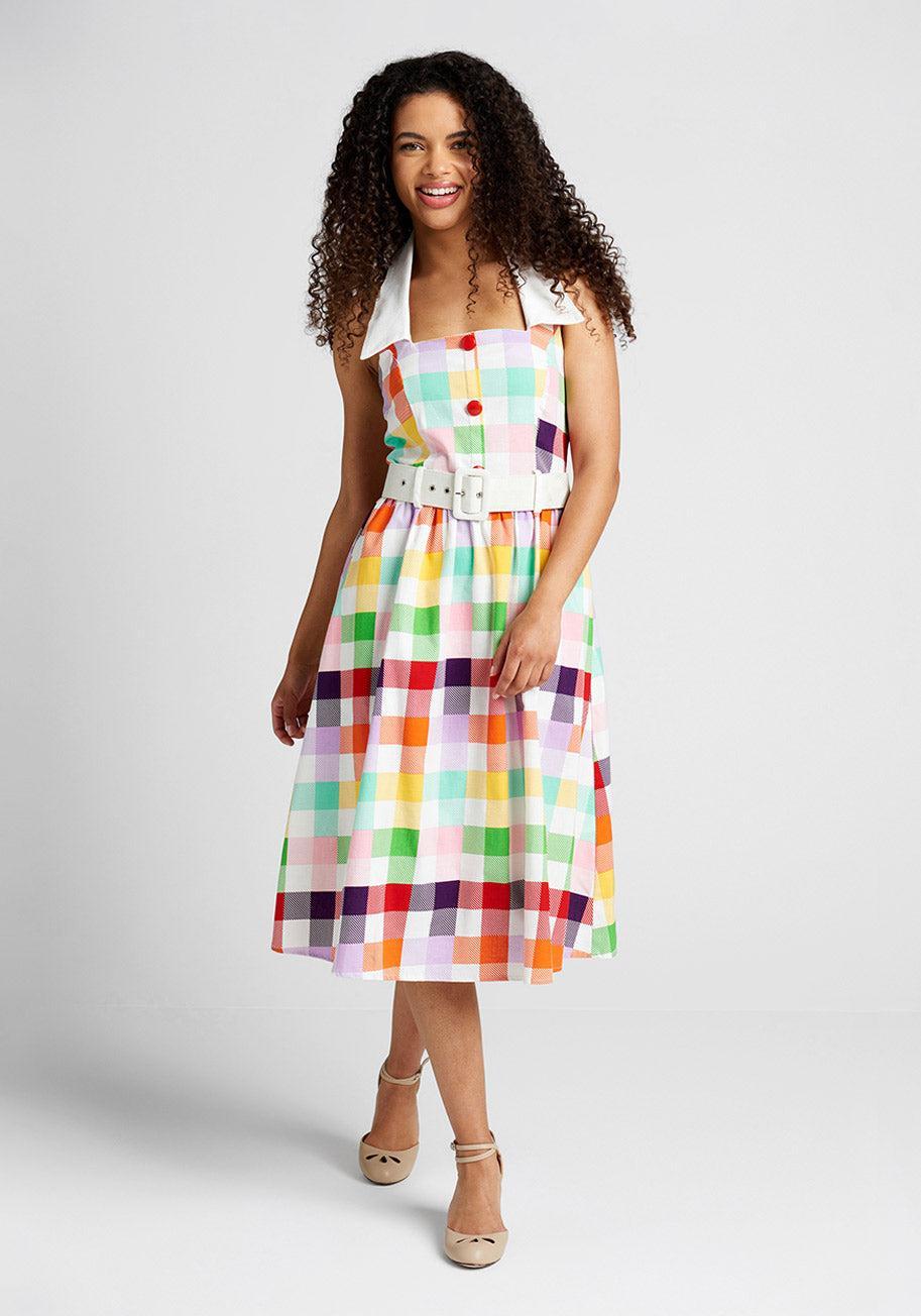 Rainbows Over Hollywood Swing Dress product image