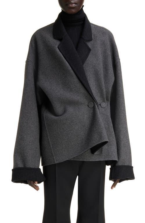 Givenchy Oversize Wool Blend Wrap Coat Product Image