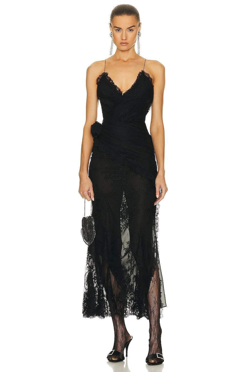 Alessandra Rich Lace Evening Dress Product Image