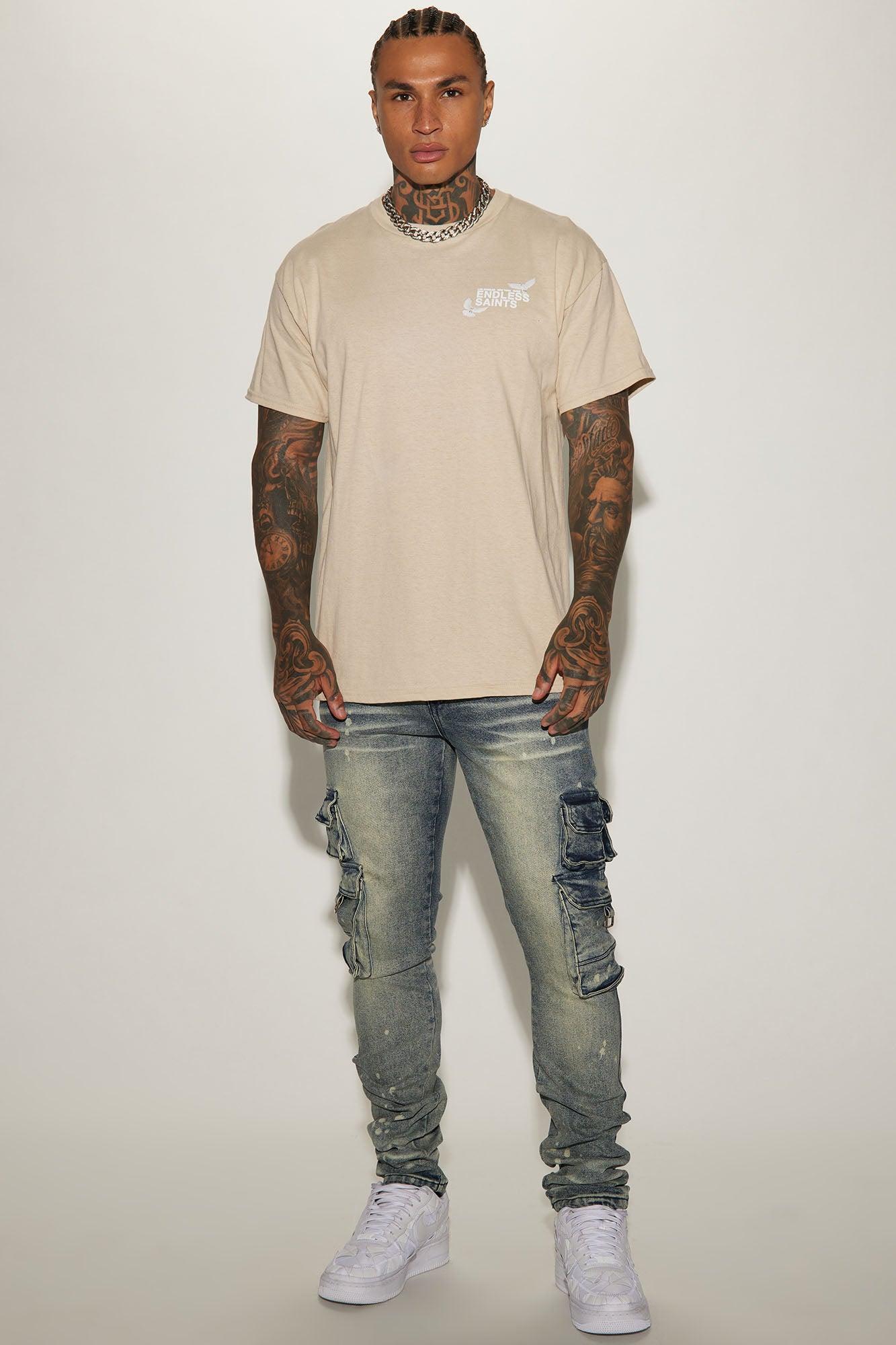 Endless Saints Short Sleeve Tee - Sand Product Image