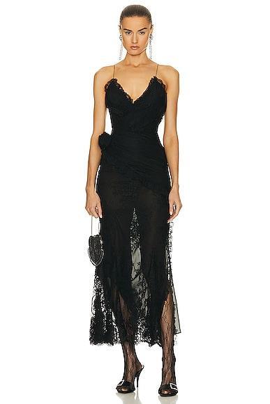 Alessandra Rich Lace Evening Dress Product Image