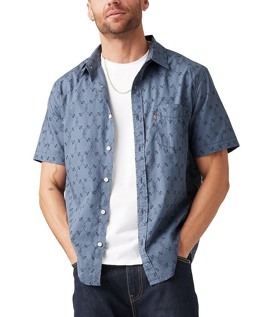 Levi's® Geometric Printed Pocketed Short Sleeve Woven Shirt Product Image