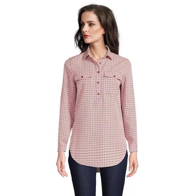 Womens Lands End Relaxed Tunic Shirt Product Image