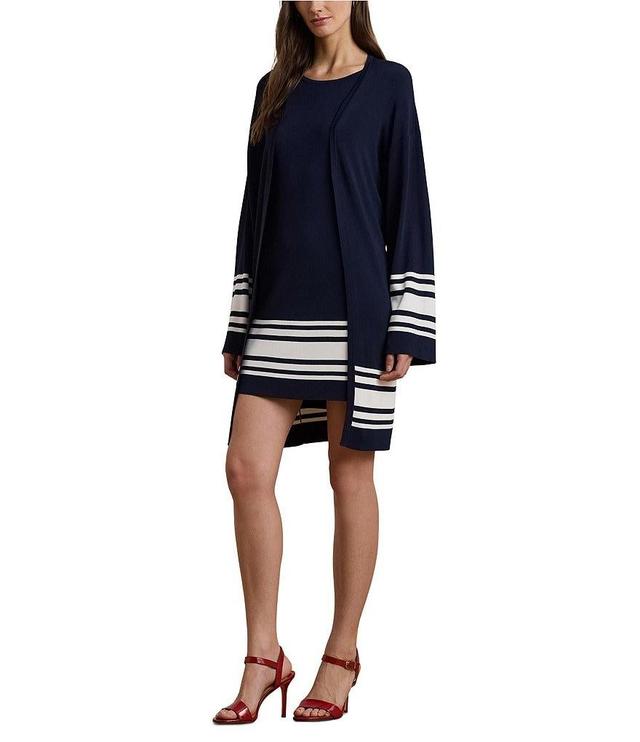 Lauren Ralph Lauren Two-Tone Long Cardigan Product Image