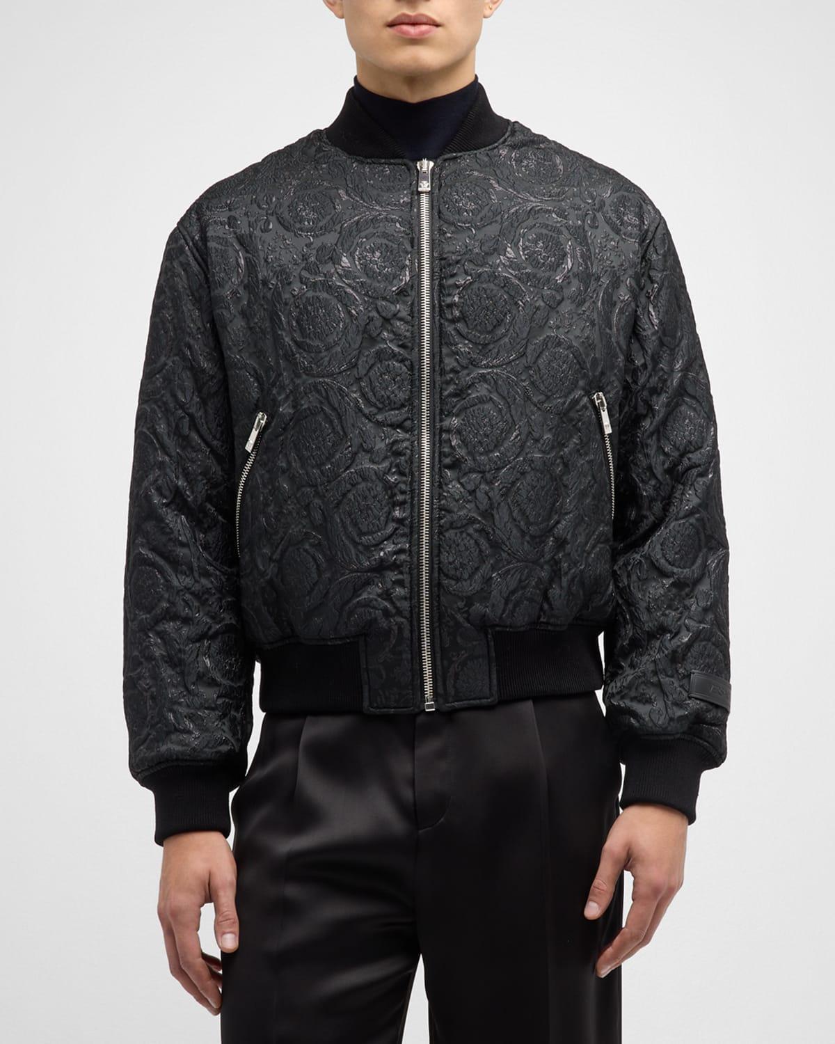 Mens Baroque Lurex Jacquard Bomber Jacket Product Image