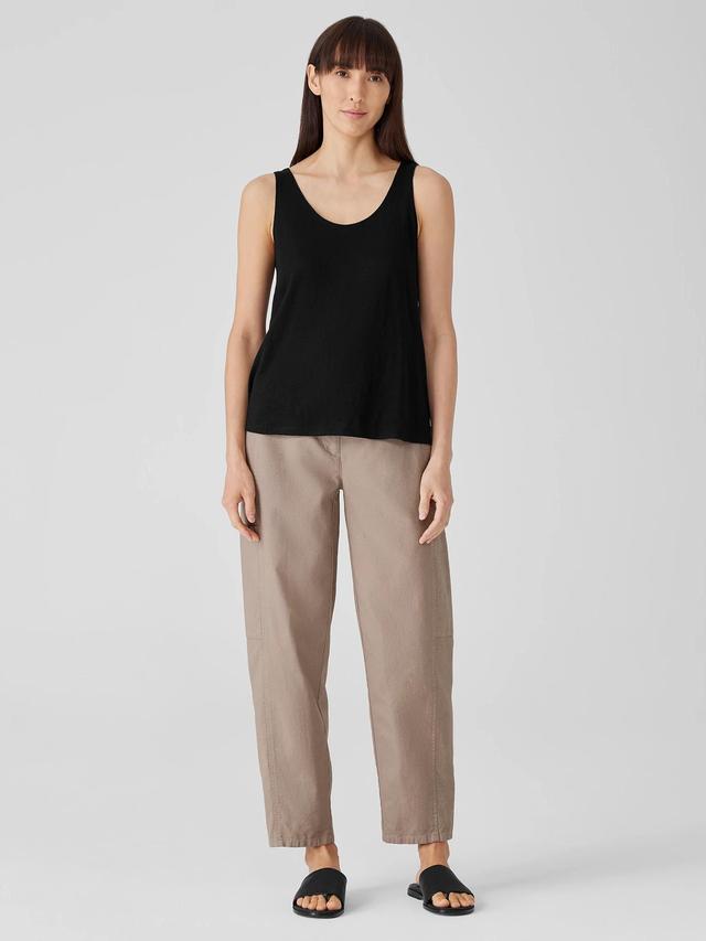 EILEEN FISHER Cotton Hemp Stretch Lantern Pantfemale Product Image