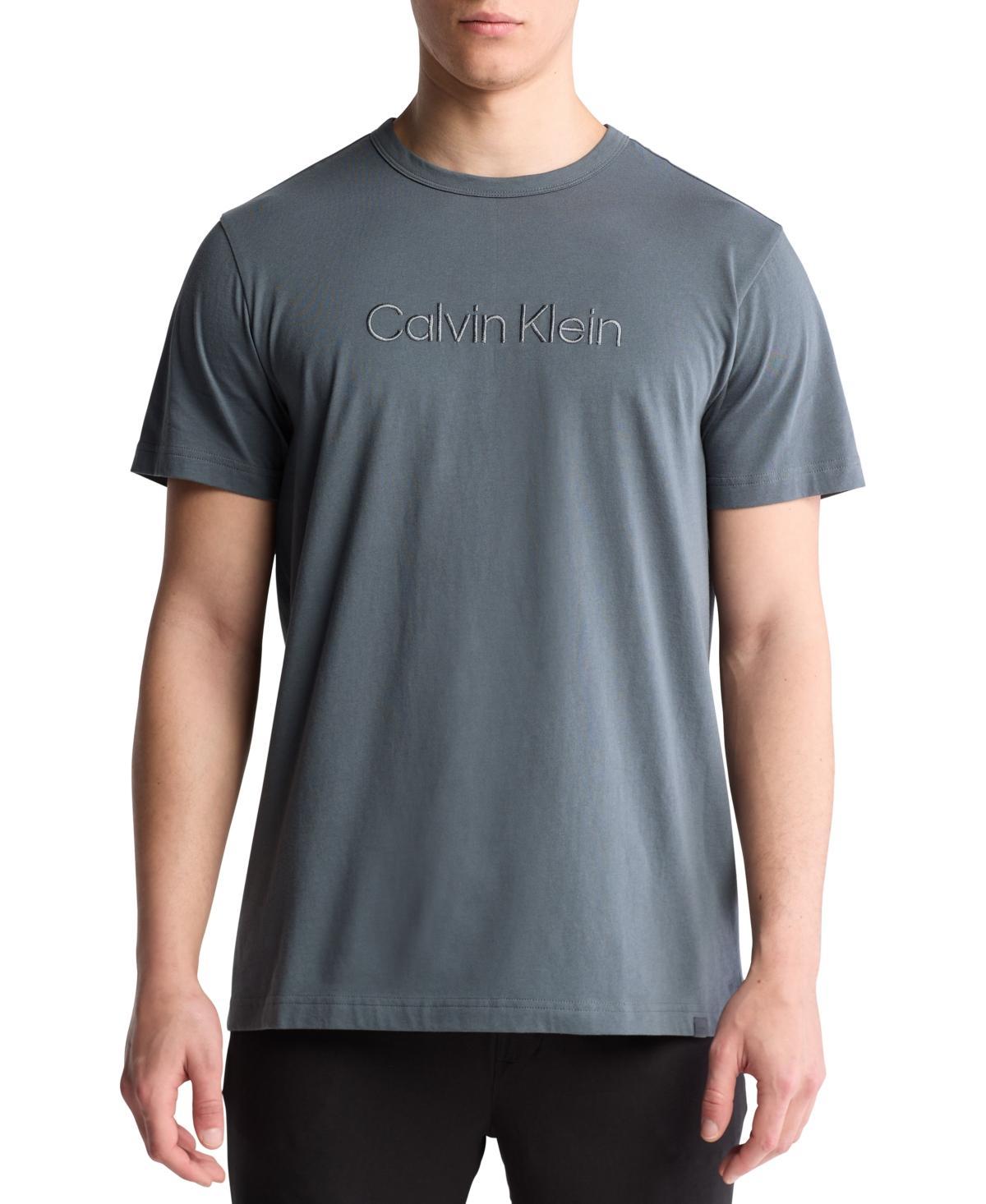 Calvin Klein Mens Calvin Klein Logo Sleep T-Shirt - Grey - S Product Image