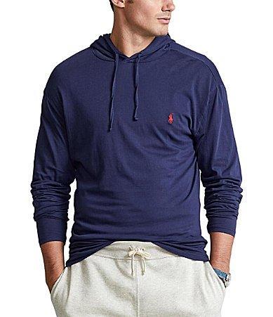 Polo Ralph Lauren Mens Big & Tall Jersey Hooded T-Shirt Product Image