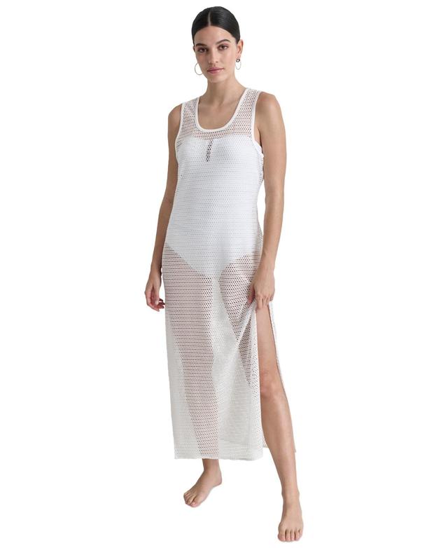 Dkny Womens Mesh Maxi Dress Swim Cover-Up Product Image