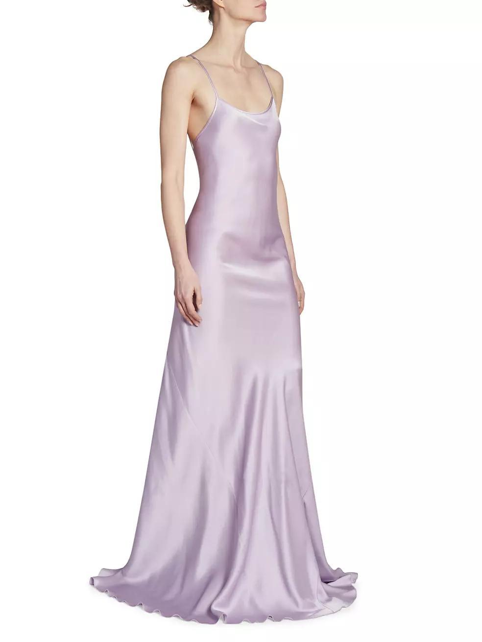 Satin Cami Floor-Length Gown Product Image