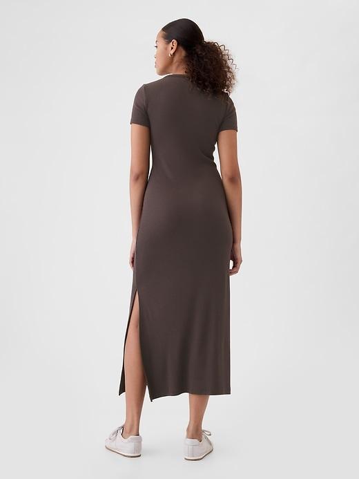 Modern Rib Maxi T-Shirt Dress Product Image