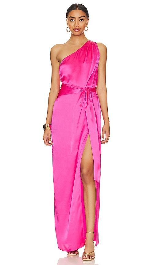 Amanda Uprichard x REVOLVE Delmar Gown in Fuchsia. Product Image