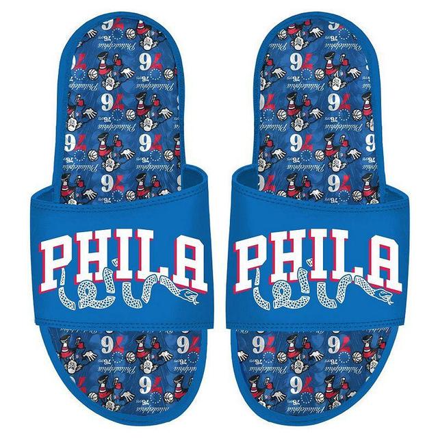 ISlide Philadelphia 76ers Team Pattern Gel Slide Sandals, Mens Product Image