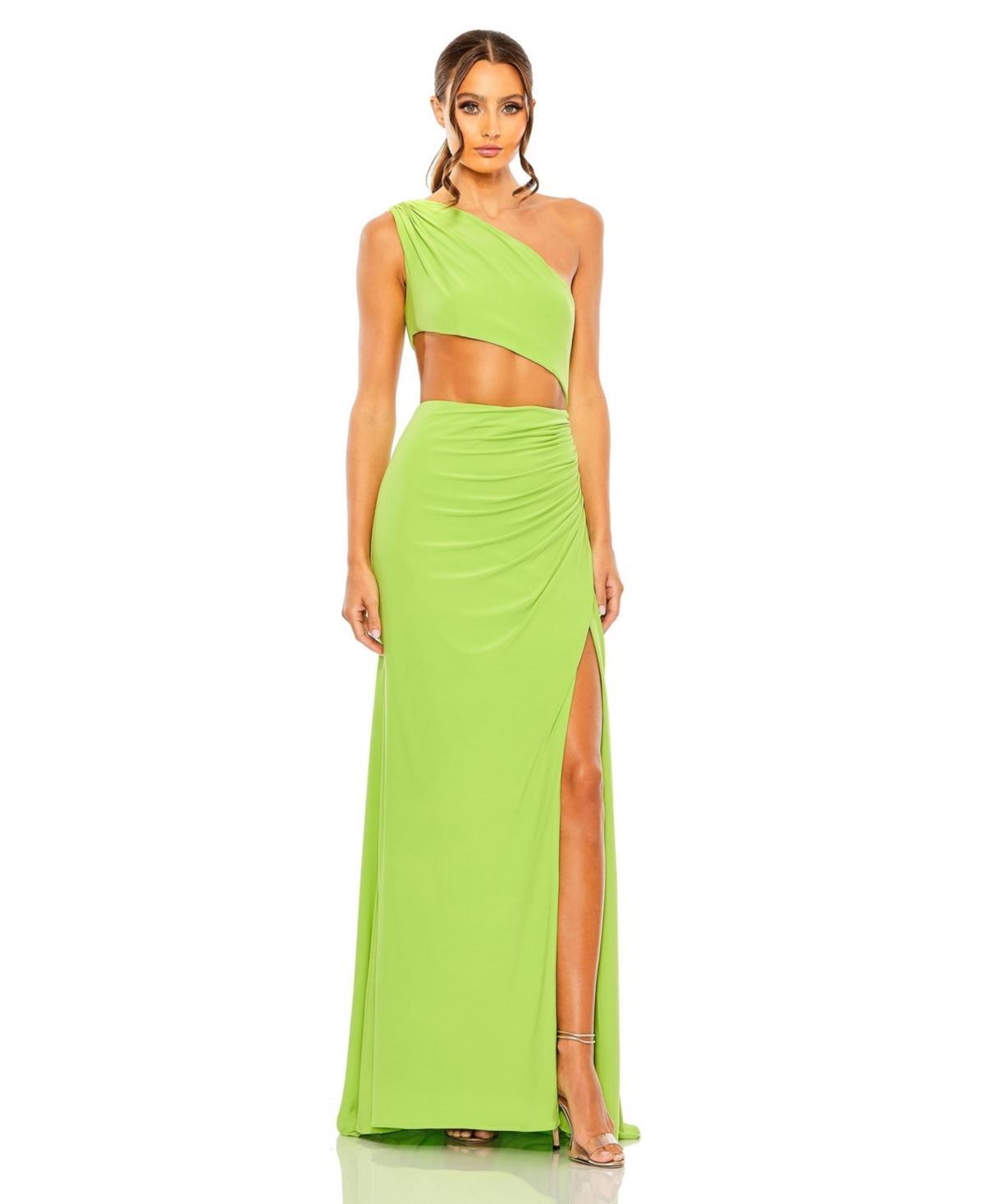 Womens Ieena One-Shoulder Cut-Out Gown Product Image