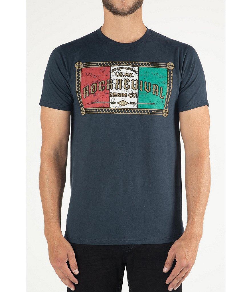 Rock Revival Antique Tri-Color Banner Short Sleeve T-Shirt product image