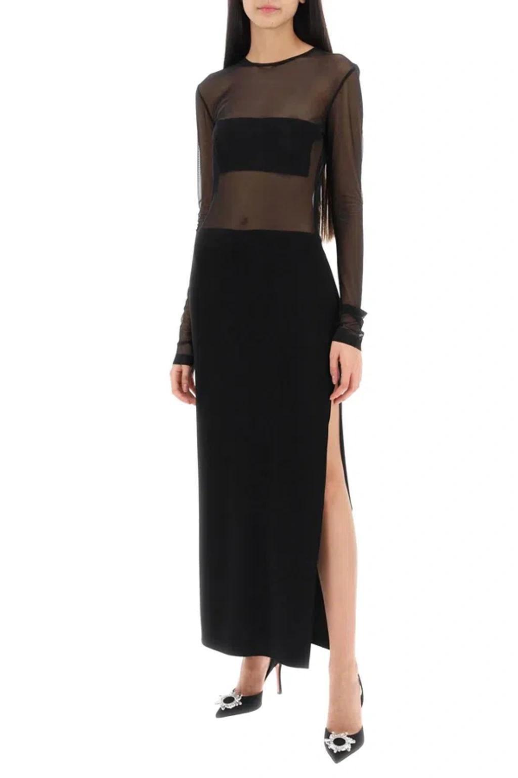 NORMA KAMALI Dash Dash Maxi Dress In Black Product Image