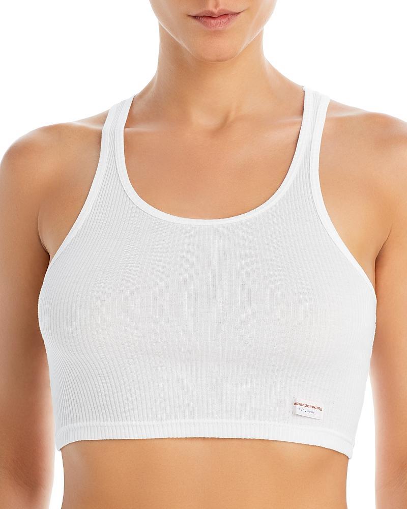 Alexander Wang Cropped Classic Racer Tank Top Product Image