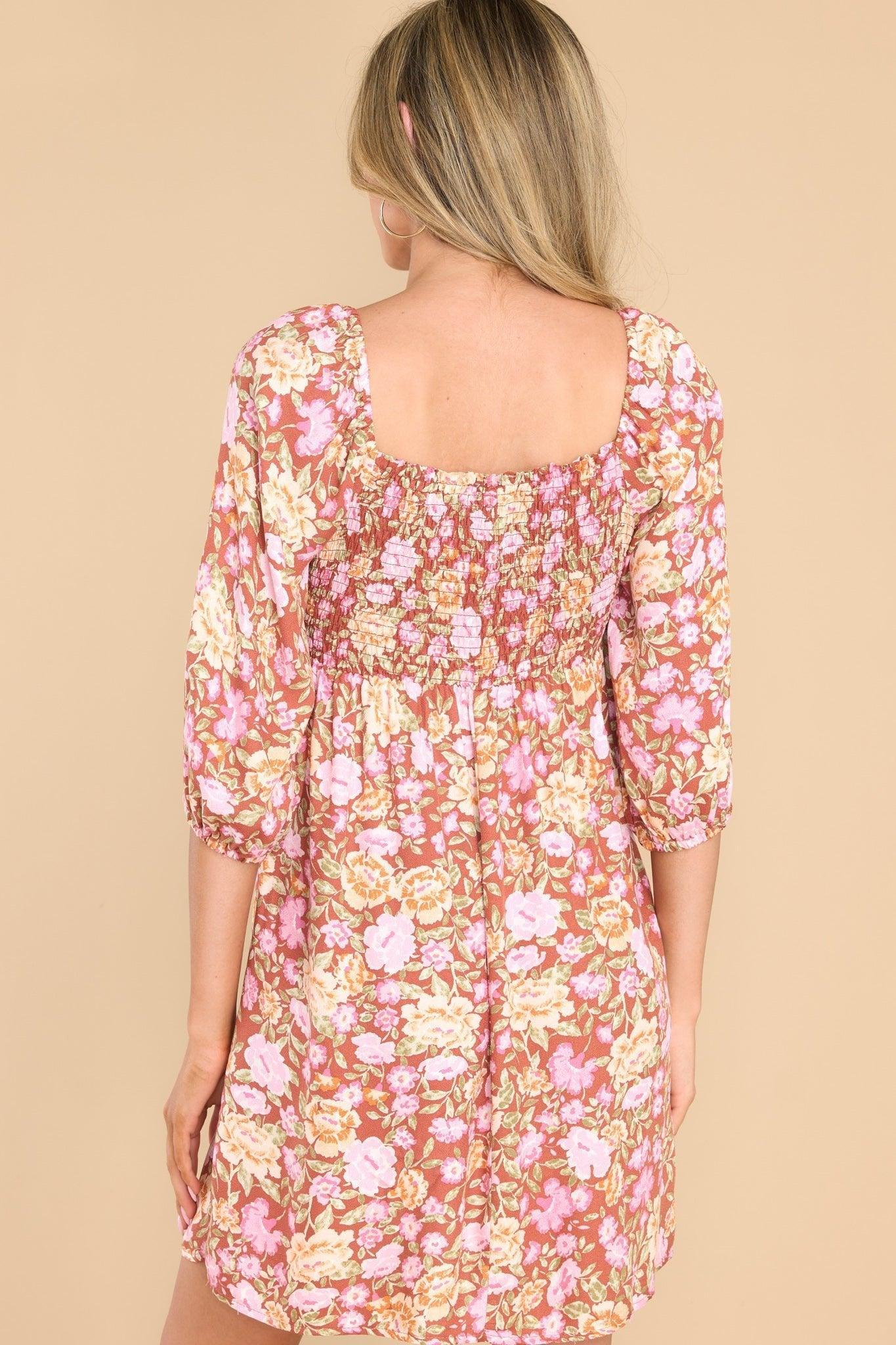 All My Way Pink Floral Print Dress Product Image